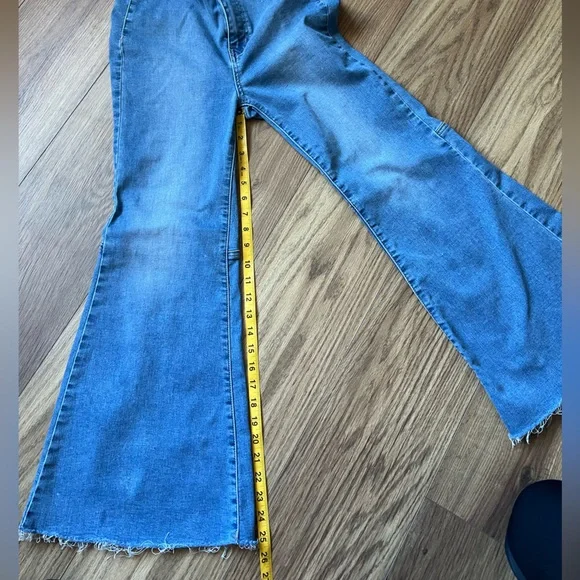 We The Free Free People Flare Blue Denim Jeans - Picture 5 of 5
